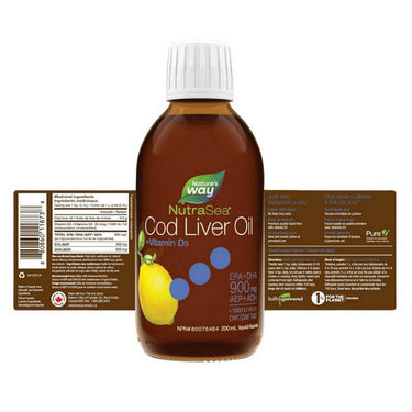 Cod Liver Oil Lemon 6.8 Oz by NutraSea