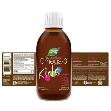 NutraSea Kids Omega-3 Bubblegum 6.8 Oz by NutraSea