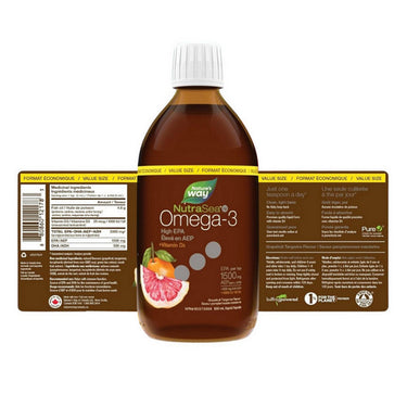 NutraSea HP + D Omega-3 Grapefruit Tangerine 16.9 Oz by NutraSea