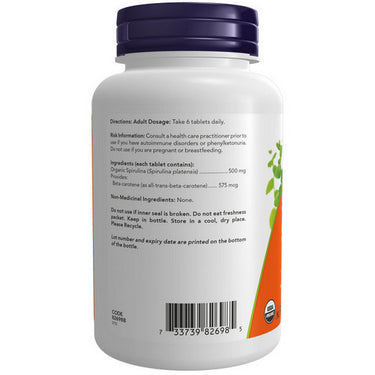 Organic Spirulina 200 Tabs by Now