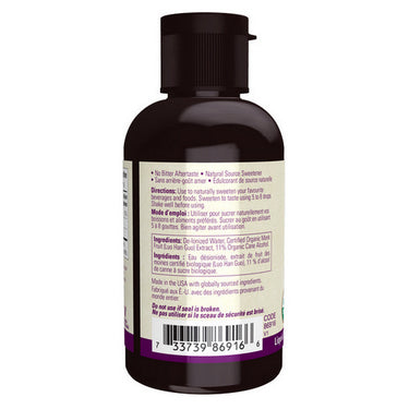 Organic Monk Fruit Liquid Sweetener 59 Ml by Now