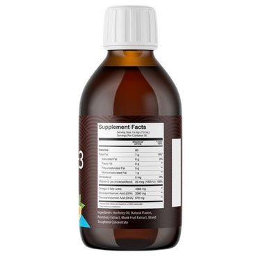 Omega-3 Wild Caught Fish Oil High EPA Orange 225 Ml by AquaOmega