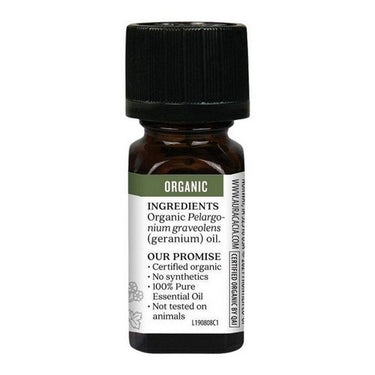 Organic Essential Oil Geranium 7.4 Ml by Aura Cacia