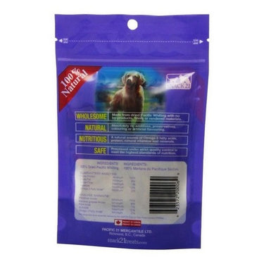 Dog Treats Wild Pacific Whiting Strips 25 Grams (Case Of 12) by Snack 21