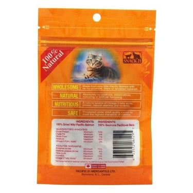 Cat Treats Wild Pacific Salmon Snacks 25 Grams (Case Of 12) by Snack 21