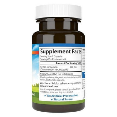 Carlson, Ceylon Cinnamon, 45 Count