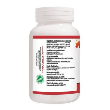Bacopa 10X 60 VegCaps by Nutridom