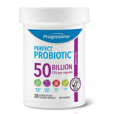 Progressive, Progressive Perfect Probiotic Adult 50+ 50B, 30 Count