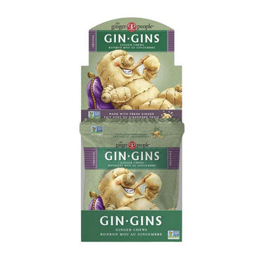 Ginger People, Gin Gins Original Chewy Ginger Candy, 60 Grams (12 Count)
