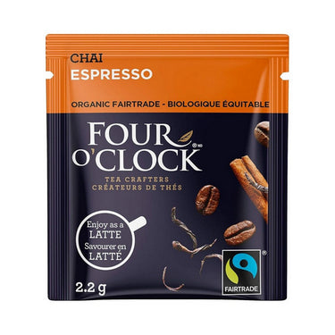 Four O'Clock Tea, Chai Espresso Tea, 16 Bags (Pack of 6)
