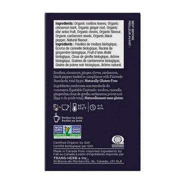 Four O'Clock Tea, Chai Rooibos Tea, 16 Bags (Pack of 6)