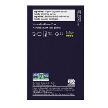 Four O'Clock Tea, Sencha Matcha Tea, 16 Bags (Pack of 6)