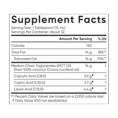 Sports Research, Organic MCT Oil, 414 Ml