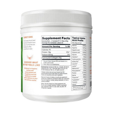 Bulletproof, Unflavoured Collagen Protein Powder, 500 Grams