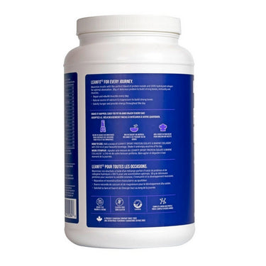 LeanFit, Protein Isolate And Marine Collagen Strawberry Raspberry, 828 Grams