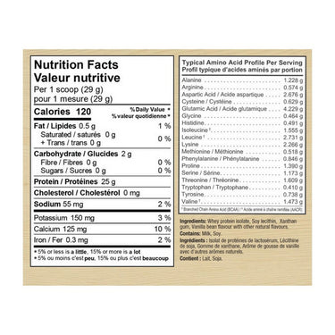 Kaizen Naturals, Whey Isolate Vanilla Bean, 840 Grams