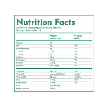 Land Art, Spirulina Extra Apple, 300 Grams