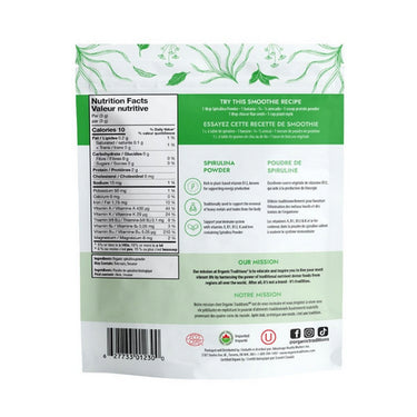 Organic Traditions, Organic Spirulina Powder, 150 Grams