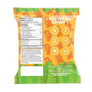 Better Bears, Peachy Fuzzy Gummy Bears, 50 Grams (12 Count)