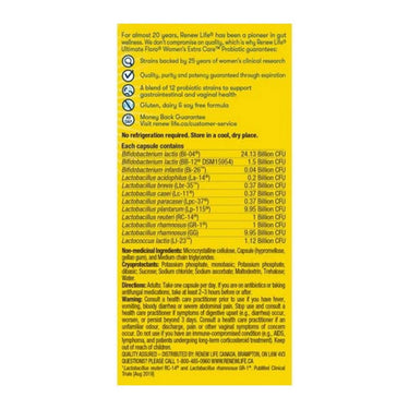 Renew Life, Ultimate Flora Womens Extra Care, 30 Vegetarian Capsules
