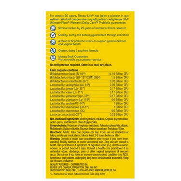 Renew Life, Ultimate Flora Probiotic Womens Daily Care, 25 Billion, 30 Vegetarian Capsules