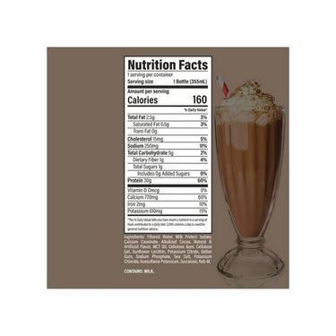 Raw Protein Shake Drink Chocolate 355 Ml (Pack Of 12) by BUM Energy