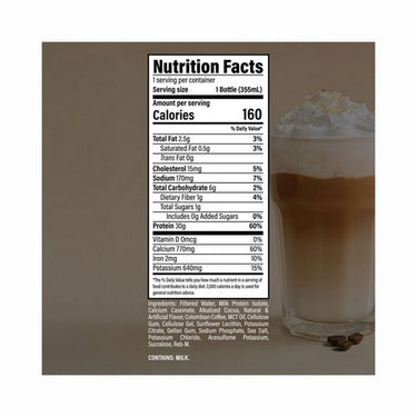 Raw Protein Shake Mocha 355 Ml (Pack Of 12) by BUM Energy