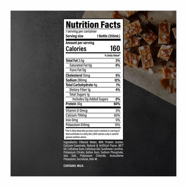 Raw Protein Shake Salted Caramel 355 Ml (Pack Of 12) by BUM Energy