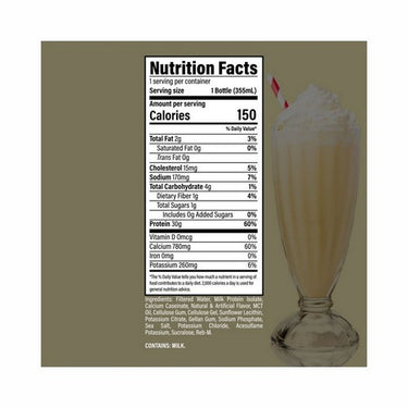 Raw Protein Shake Vanilla 355 Ml (Pack Of 12) by BUM Energy