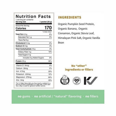 Simple Protein Organic Pumpkin Vanilla 1 Lb by Sprout Living