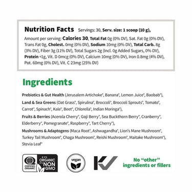 Sprout Living, Colorfuel Greens Slightly Sweet, 300 Grams