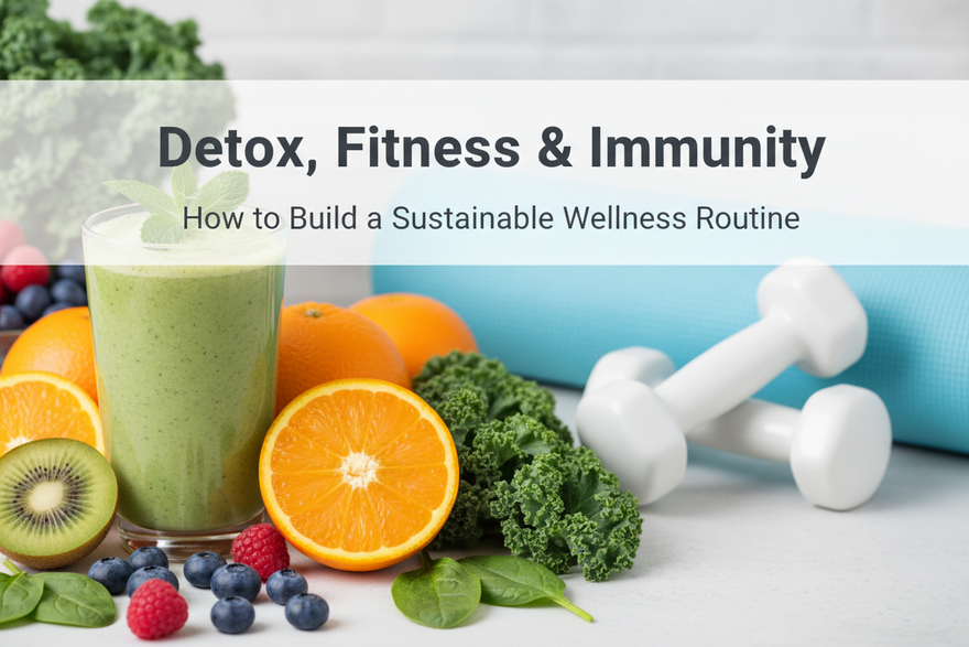 Detox, Fitness & Immunity: How to Build a Sustainable Wellness Routine