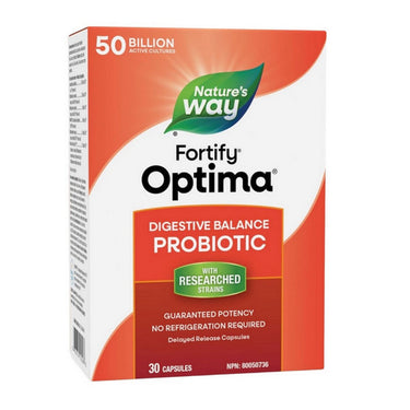 Fortify Optima Digestive 50 Billion 30 Veg Caps by Nature's Way