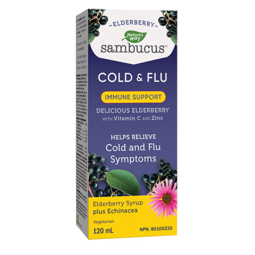 Sambucus Immune Elderberry Cold & Flu Syrup 120 ml by Nature's Way