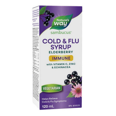 Sambucus Immune Elderberry Cold & Flu Syrup 120 ml by Nature's Way