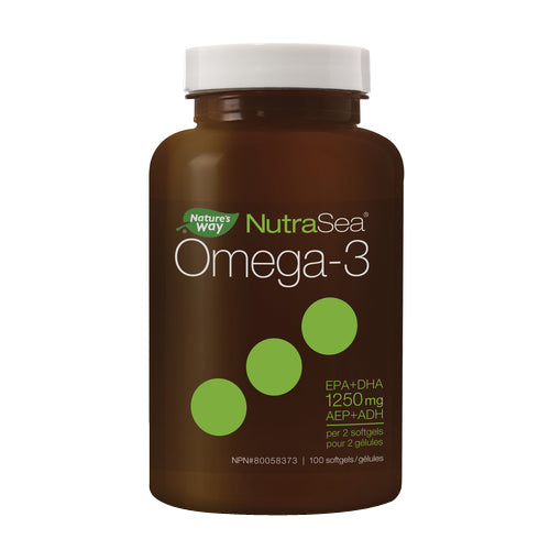 Omega-3 Liquid Gels Fresh Mint 100 Count by NutraSea