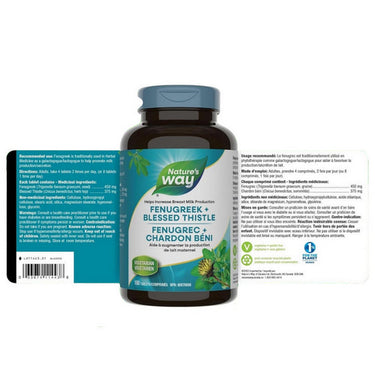 Fenugreek + Blessed Thistle 180 Tabs by Nature's Way