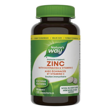 Zinc with Echinacea & Vitamin C 120 Lozenges by Nature's Way