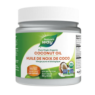 Coconut Oil Organic Pure Virgin 16 Oz by Nature's Way