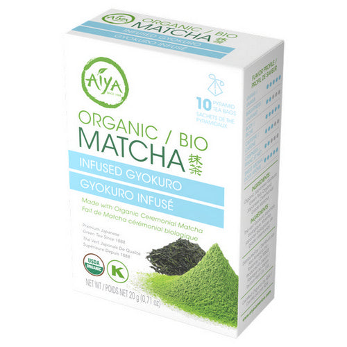 Organic Matcha Infused Gyokuro Tea 10 Bags by Aiya Company Limited