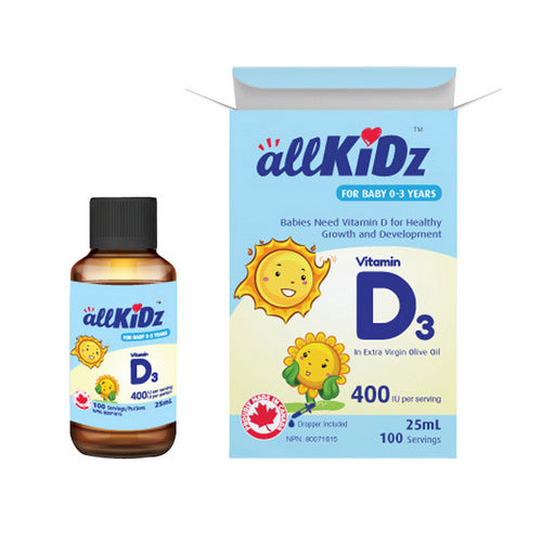 Vitamin D3 25 Ml by Allkidz Naturals Inc.