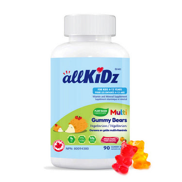 Multi Gummy Bears Vegetarian 90 Count by Allkidz Naturals Inc.