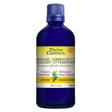 Organic Essential Oil Rosemary Verbenone Type 100 Ml by Divine Essence