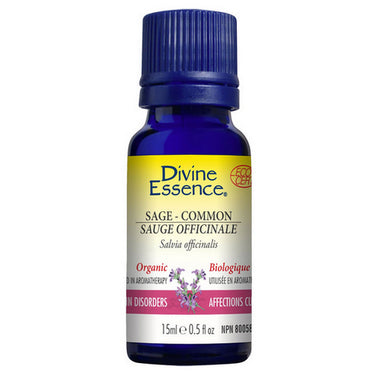 Organic Essential Oil Sage Common 15 Ml by Divine Essence
