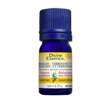Organic Essential Oil Rosemary Verbenone Type 5 Ml by Divine Essence