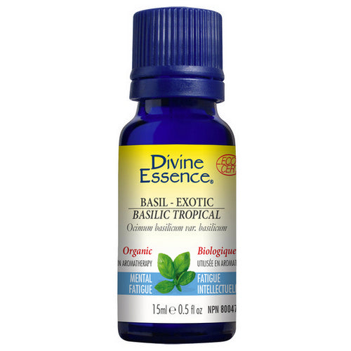 Basil-Exotic Essential Oil Organic 15 Ml by Divine Essence