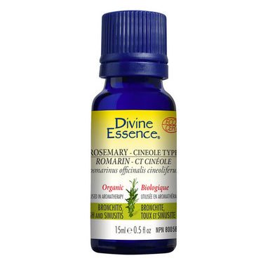 Divine Essence, Organic Essential Oil Rosemary Cineole Type, 15 Ml
