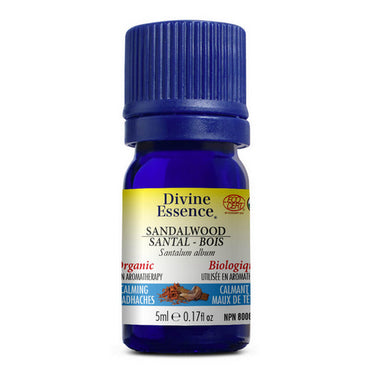 Divine Essence, Organic Essential Oil Sandalwood, 5 Ml
