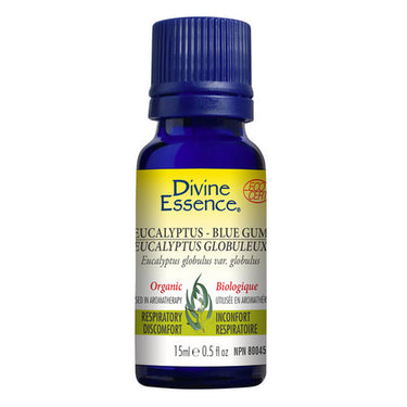 Divine Essence, Organic Essential Oil Eucalyptus Blue Gum, 15 Ml