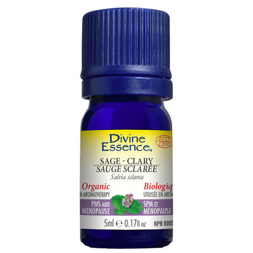 Organic Essential Oil Sage Clary 5 Ml by Divine Essence